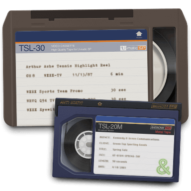 Digitizing professional U-matic and Betacam SP/SX/Digital/HDCAM video tapes for archival preservation