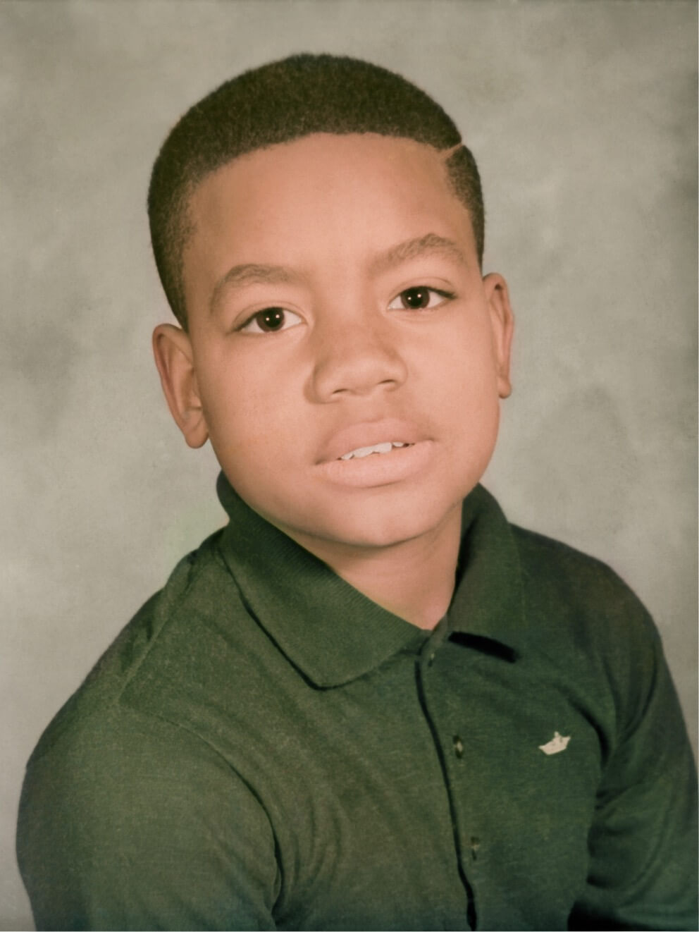 After professional photo color restoration