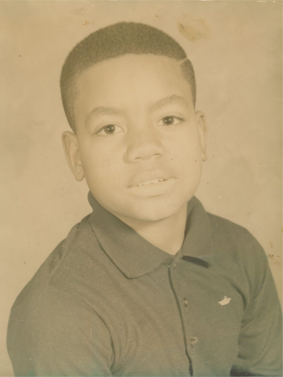 Before professional photo color restoration