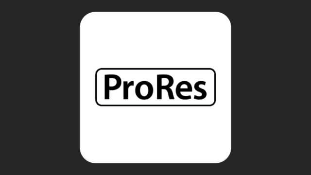 Apple ProRes video codec format for professional high-quality digitization